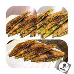 Vegetable bread toast A picture of Vegetable bread toast.
