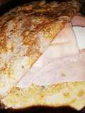 Tortilla francesa en versión crepe con pavo y queso fresco