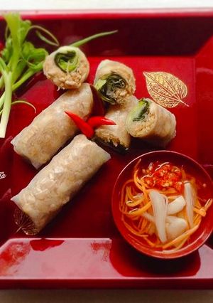 Hình của món Bì cuốn.
