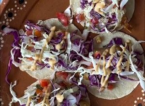 Una foto de Tacos de pescado estilo Baja en freidora de aire