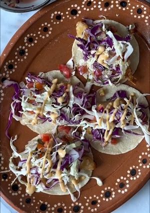 Una foto de Tacos de pescado estilo Baja en freidora de aire
