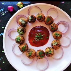 A picture of Fenugreek kabab.