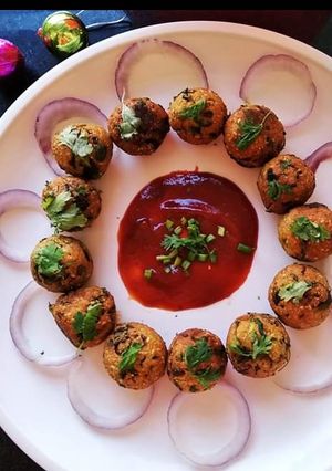 A picture of Fenugreek kabab.