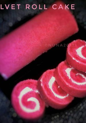 Foto resep Red velvet roll cake