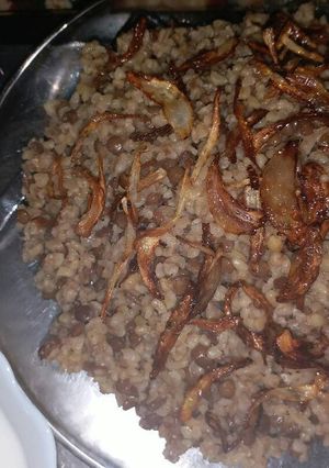 صورة لوصفة مجدرة البرغل 😋