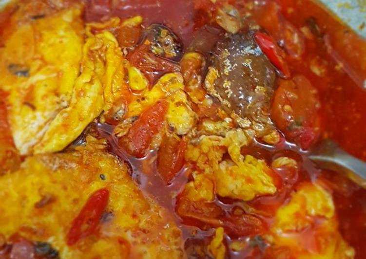 Langkah memasak Sarden Telur Ceplok enak