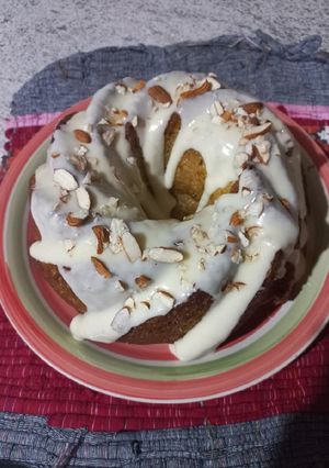 Una foto de Bundt cake de naranja 🍊
