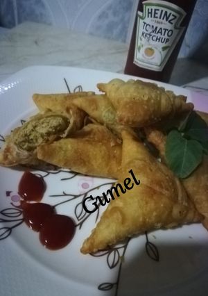 Chicken samosa (yanda za'a hada abin nada samosa cikin sauki) ainihin hoton girkin