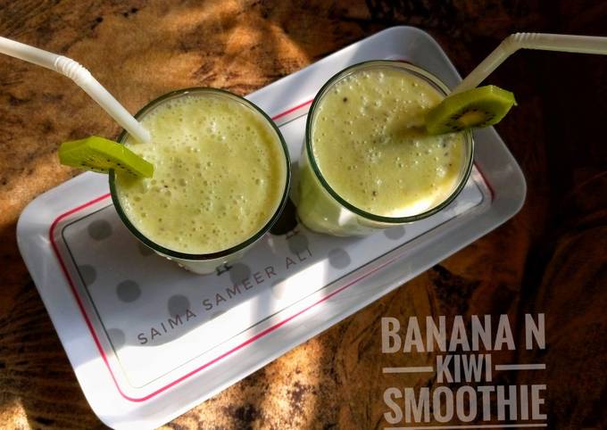 Banana kiwi smoothie