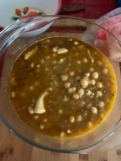 Una foto de Garbanzos con sepia en Thermomix