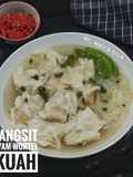 Pangsit Ayam Wortel Kuah