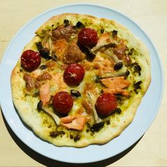 Pizza Salmone☆ A picture of Pizza Salmone☆.