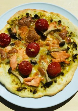 A picture of Pizza Salmone☆.