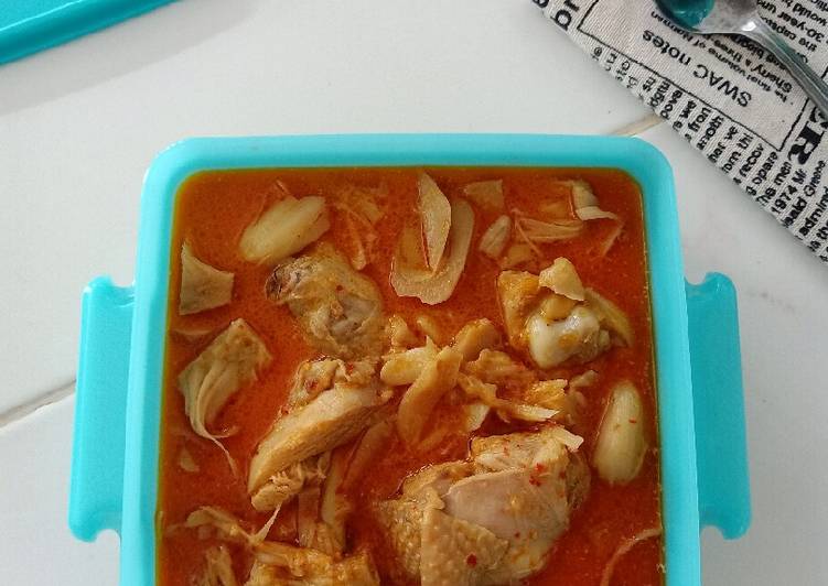 Cara Menyiapkan 😍Lodeh Tewel (Nangka Muda) + Ayam yang nikmat