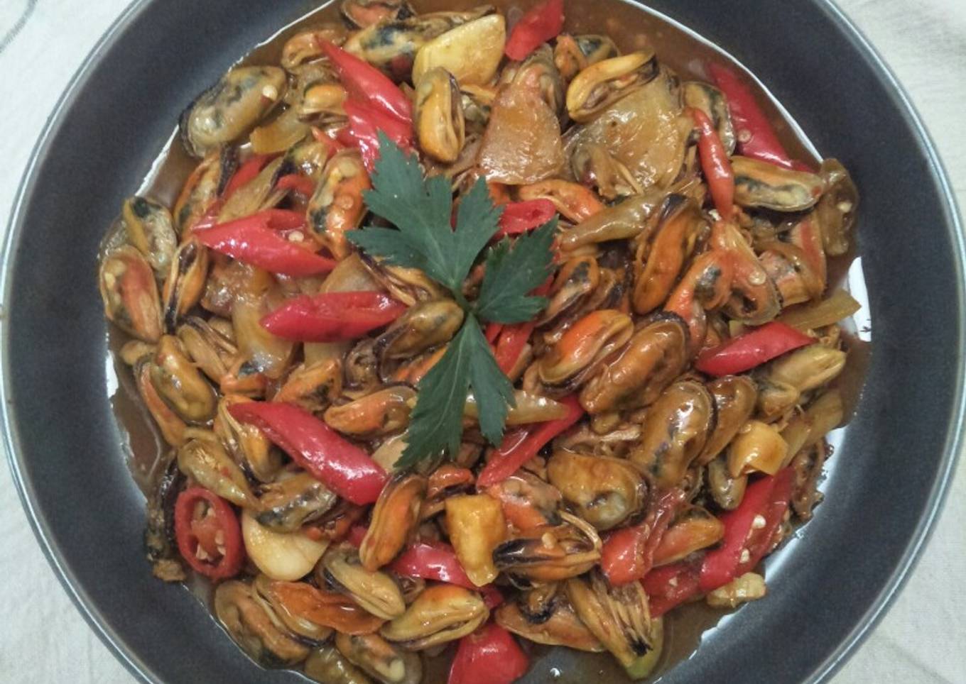 245. Kerang Hijau Masak Pedas
