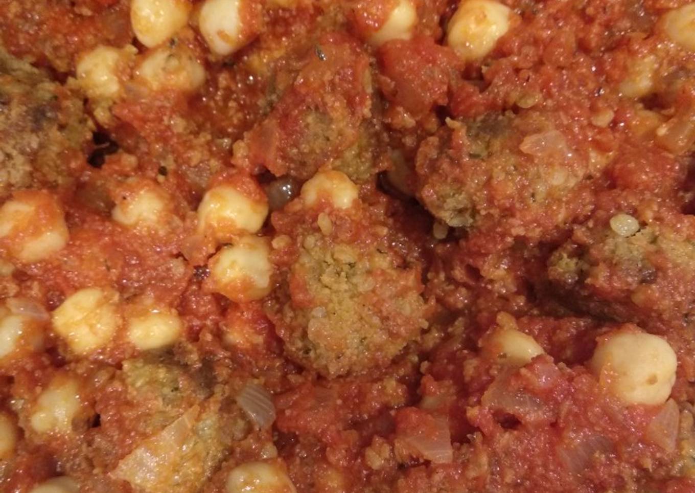 Albóndigas vegetales con garbanzos