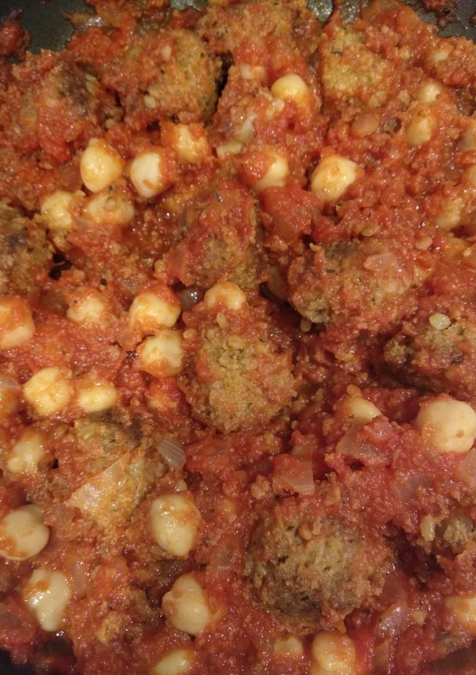 Una foto de Albóndigas vegetales con garbanzos