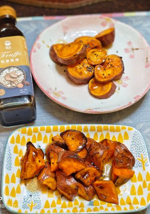 （菇王松露醬油）松露醬油蜜蕃薯 的食譜成品照片