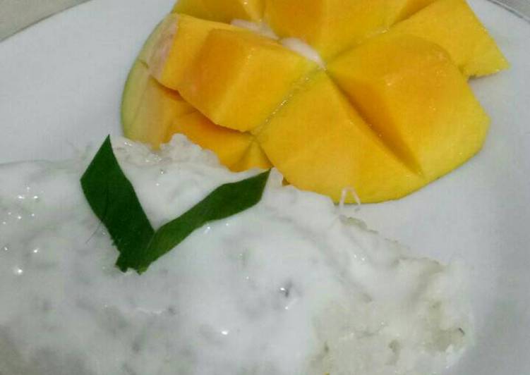 Langkah Mudah untuk Menyiapkan Mango sticky rice Anti Gagal
