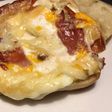 Bocata de pan Chapata con jamón,huevo y queso