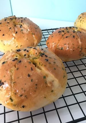 Foto resep Korean Cream Cheese Garlic Bread