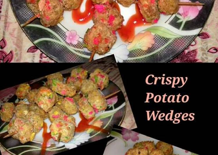 Recipe: Yummy Crispy Potato Wedges