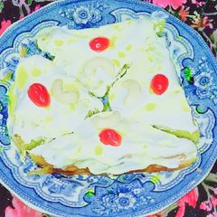 A picture of Delicious shahi piece cum Bread Pudding.