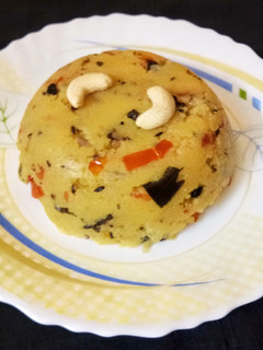 A picture of Rava/sooji upma.