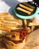 Bánh quế cuộn ngò