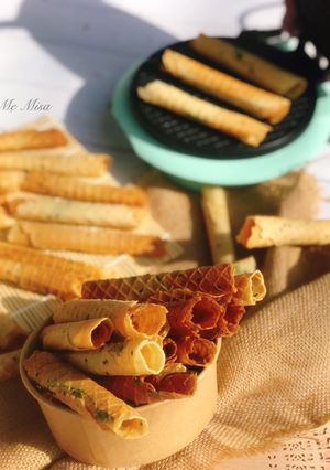 Hình của món Bánh quế cuộn ngò.