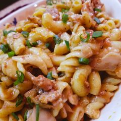 A picture of Qeema masala Pasta.