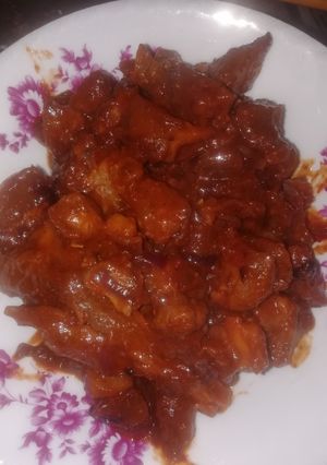 A picture of Wet fry pork.