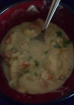 A picture of Crockpot Chicken and Dumplings.