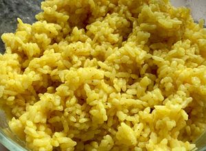 Una foto de Arroz blanco al curry en Thermomix