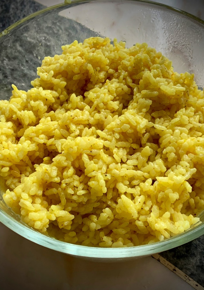 Una foto de Arroz blanco al curry en Thermomix