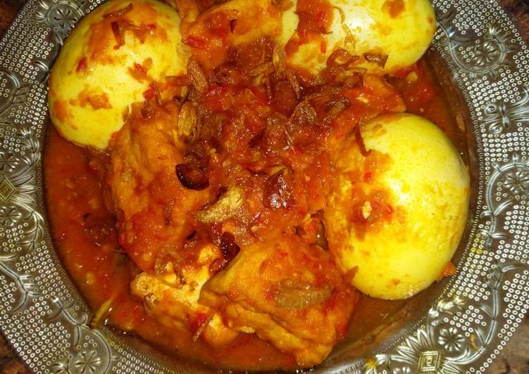 Telur dan Tahu Bumbu Bali