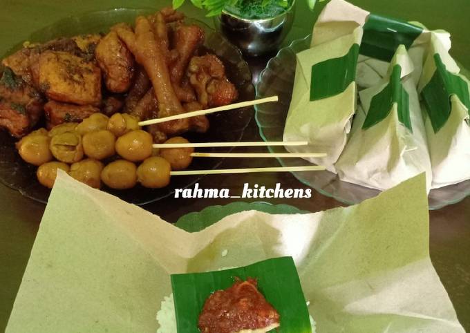 Nasi Bandeng, Sate Telur Puyuh, Ceker+Tahu Bacem Ala Angkringan