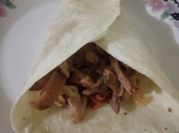 Una foto de burrito de zanahoria