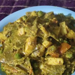A picture of Matar Chilke ki Sabji.