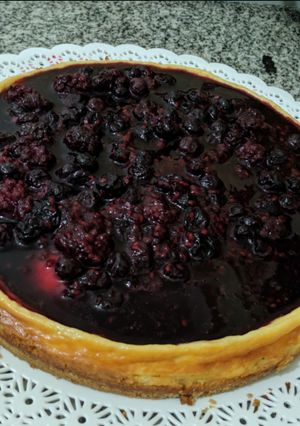 Una foto de Cheesecake frutos rojos