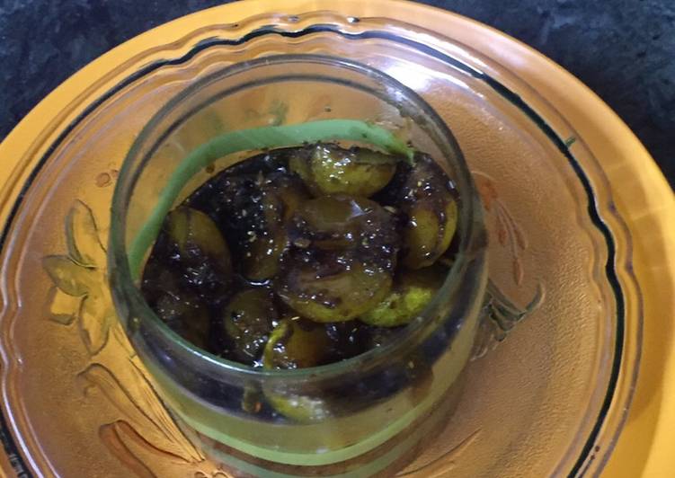 Steps to Prepare Super Quick Homemade Khatta meetha chatpatta healthy instant amla pickle