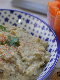 Una foto de Baba Ganoush (paté de berenjena)