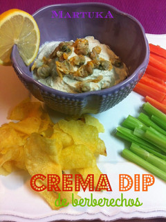Una foto de Crema Dip De berberechos