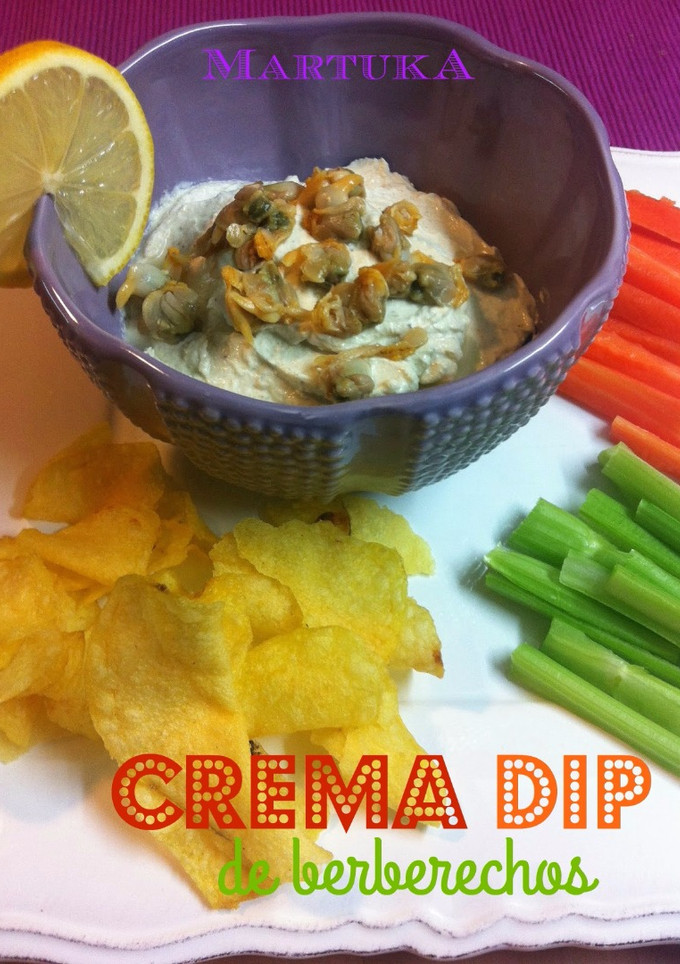 Una foto de Crema Dip De berberechos