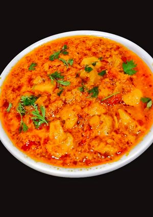 A picture of Mushroom Tikka Masala Gravy.