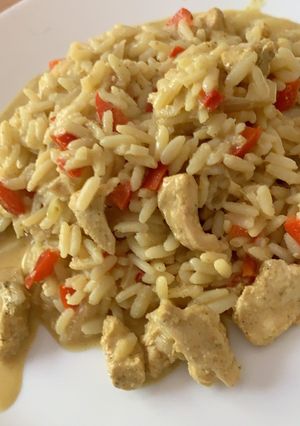 Une photo de Poulet curry coco / Riz
