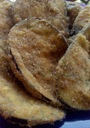 Una foto de Milanesas de berenjenas