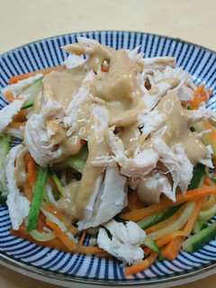 涼拌三絲升級版~麻香雞絲 的食譜成品照片