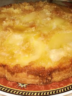 Una foto de Torta invertida de manzana