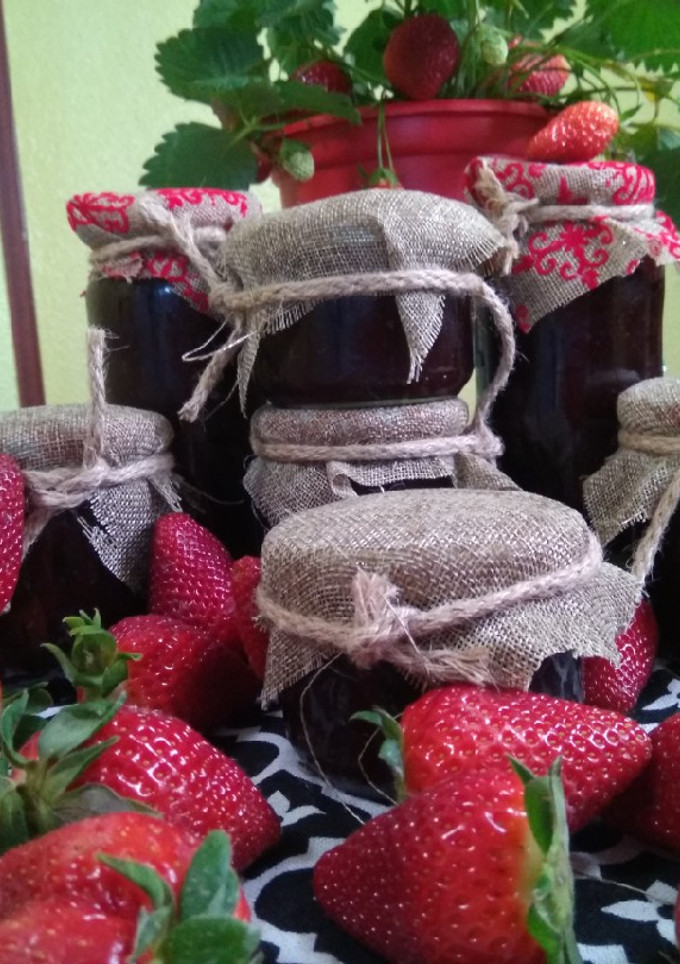 Una foto de Mermelada de fresa!